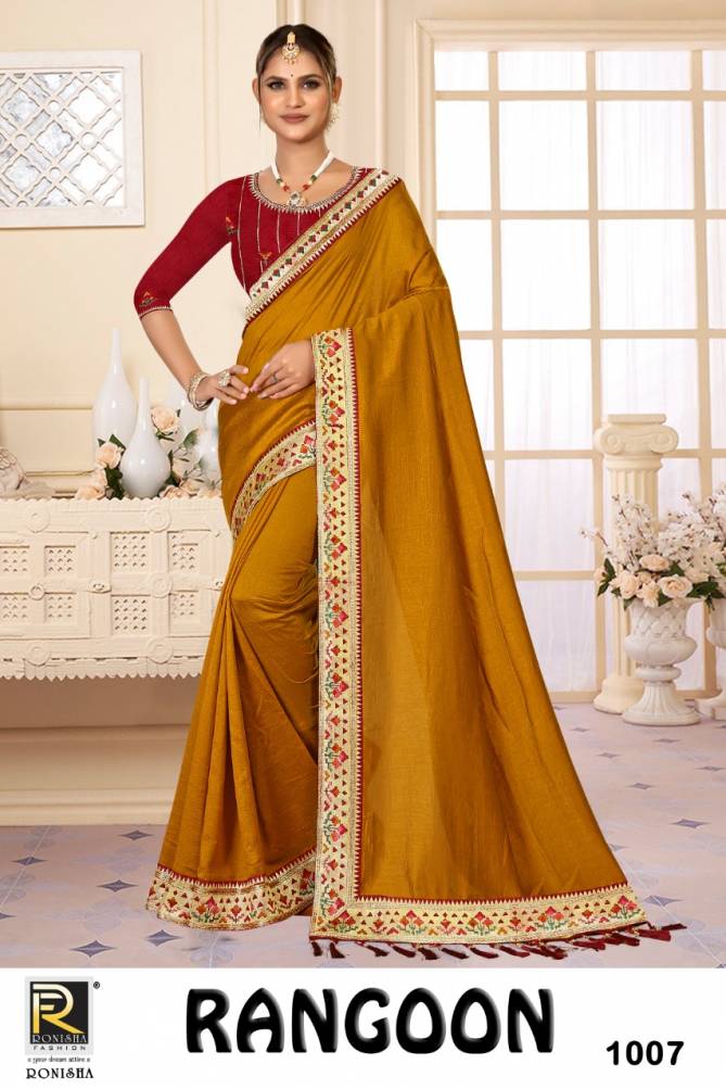 Ronisha Rangoon Exclusive Wear Latest Wholesale Saree Collection